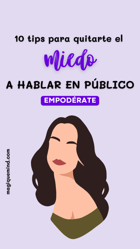 Quítate el miedo a hablar en público